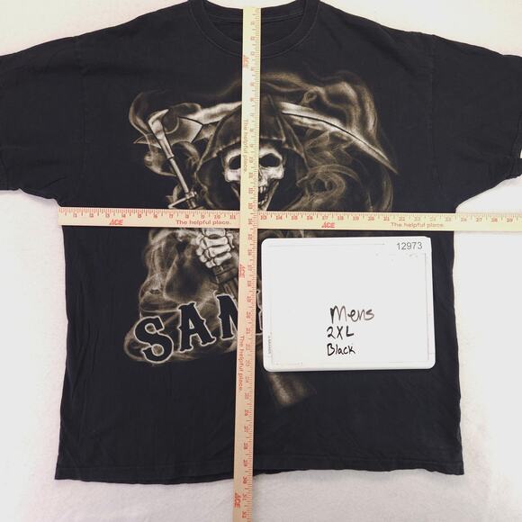 Sons of Anarchy Samcro Casual Crew Neck Graphic T Shirt Mens Size 2XL Black - Picture 5 of 9